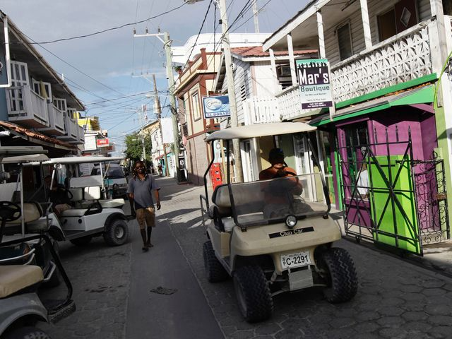 A street in San Pedro, Belize